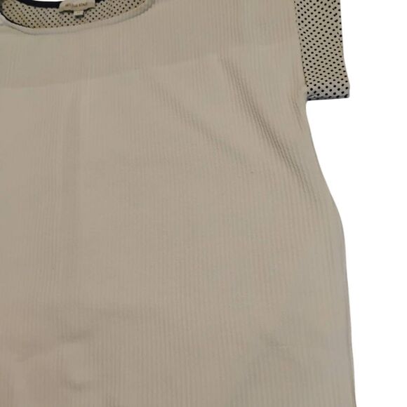 Set The Stage White Short Sleeve Tee with Relaxed Fit and Crew Neck - Picture 7 of 8